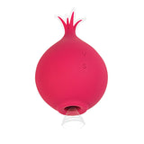 Princess Clit-Tastic Suction Tickler Rechargeable Silicone Vibrator- Red