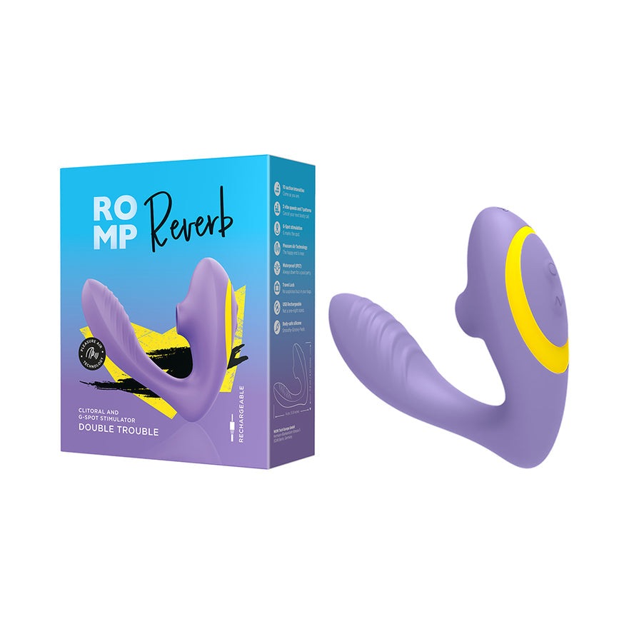 ROMP Reverb Clitoral and G-Spot Stimulator- Purple