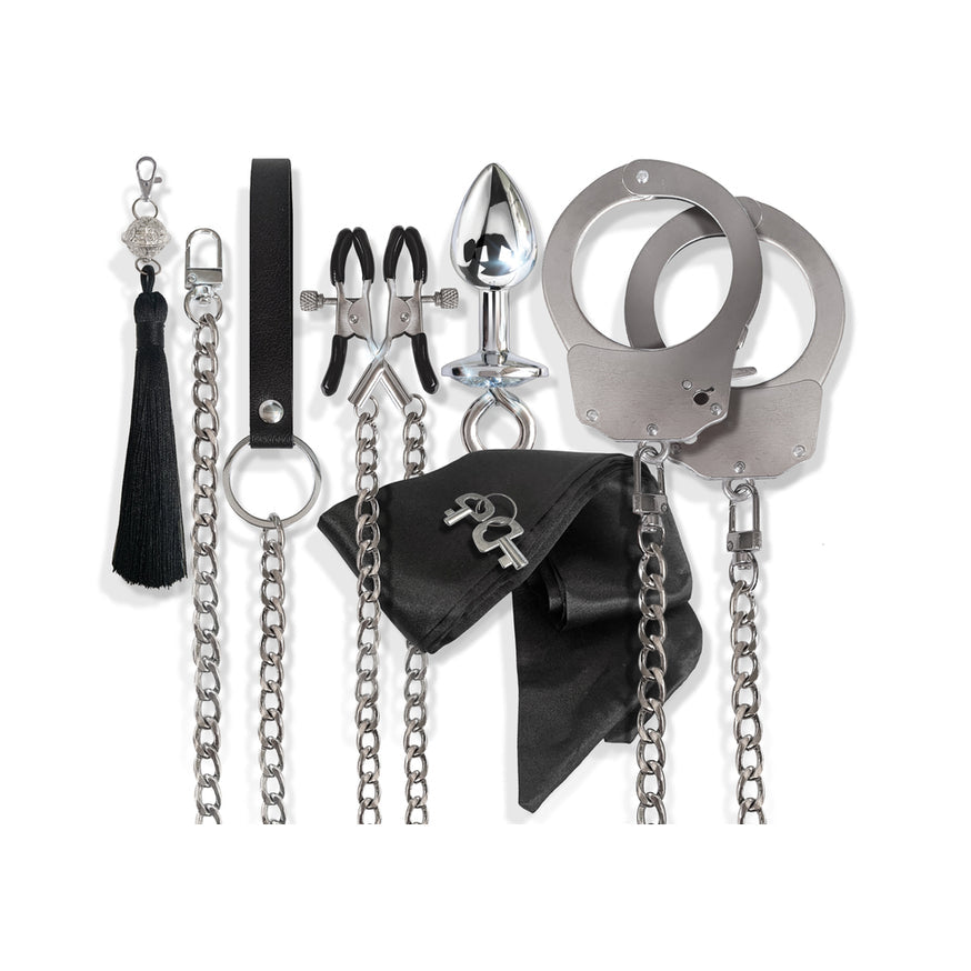 Nixie Metal Bondage 8-Piece Kit Silver