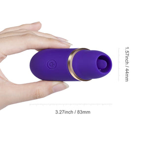 Honey Play Box Abby Mini Clit Tongue Licking Vibrator Purple