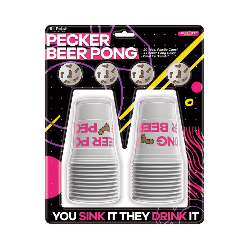 Pecker Beer Pong Game with Balls