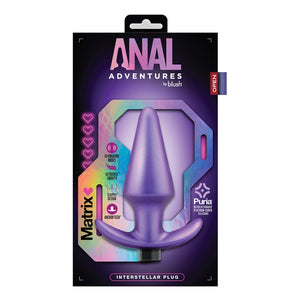 Anal Adventures Matrix Interstellar Plug- Astro Violet