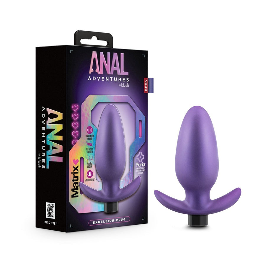 Anal Adventures Matrix Excelsior Plug- Astro Violet