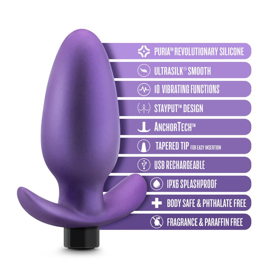 Anal Adventures Matrix Excelsior Plug- Astro Violet