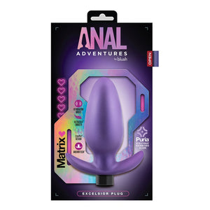 Anal Adventures Matrix Excelsior Plug- Astro Violet