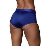 Ouch! Vibrating Strap-on Brief- Royal Blue