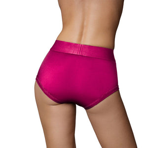 Ouch! Vibrating Strap-on Brief- Pink