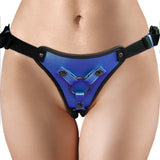 Ouch! Metallic Strap-on Harness- Metallic Blue