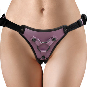 Ouch! Metallic Strap On Harness- Rose Gold