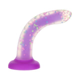 Addiction Rave 8 in. Bendable Glow-in-the-Dark Dildo- Purple Confetti