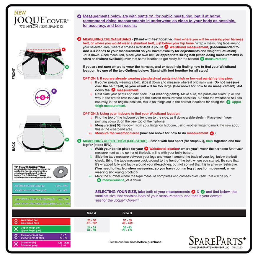 SpareParts Joque Cover Underwr Harness- Purple Double Strap Nylon