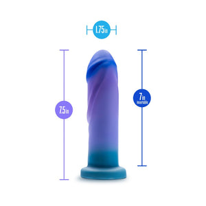 Avant Midnight Rendezvous 7.5 in. Dildo- Ocean Blue