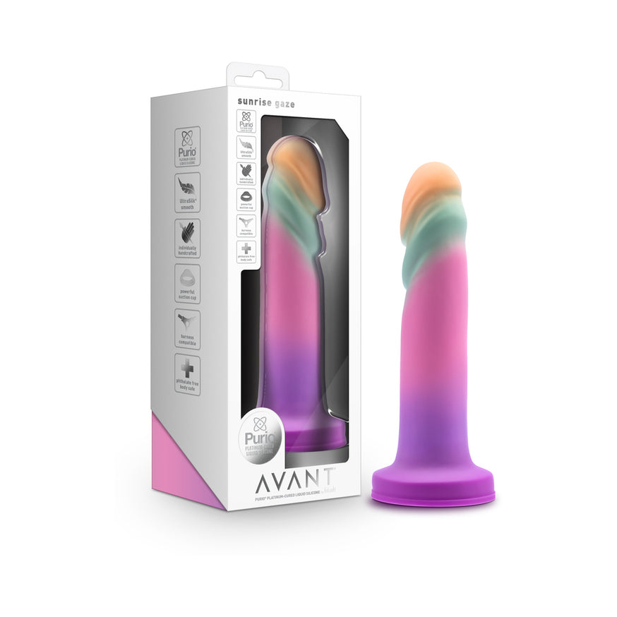 Avant Sunrise Gaze 7.5 in. Dildo- Sherbet