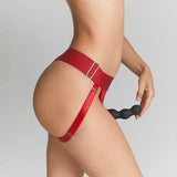 Strap-On-Me Harness Lingerie Unique One Size- Red