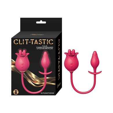 Clit-Tastic Tulip Finger Massager & Pleasure Plug- Red