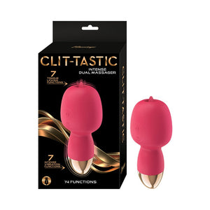 Clit-Tastic Intense Dual Massager- Coral