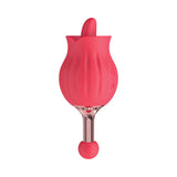 Clit-Tastic Rose Bud Dual Massager- Red