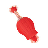 Clit-Tastic Rose Bud Dual Massager- Red