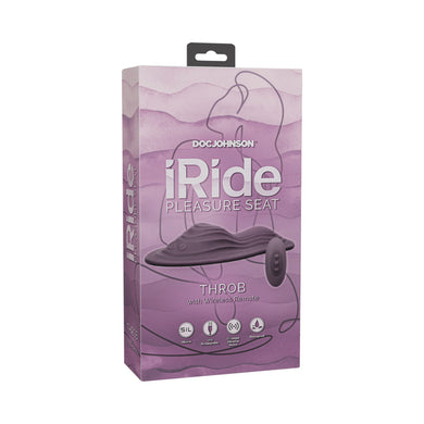 iRide Pleasure Seat Throb with Wireless Remote- Dusty Purple