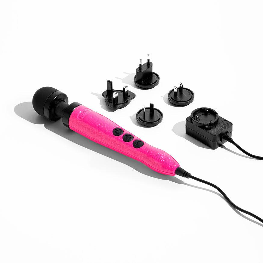 Doxy Die Cast 3 Compact Wand Vibrator- Hot Pink