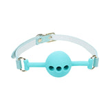 Ouch! International Paris Collection Silicone Ball Gag Blue