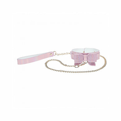 Ouch! International Paris Collection Collar with Leash- Pink