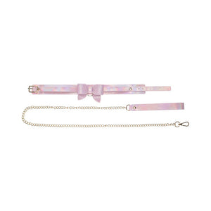 Ouch! International Paris Collection Collar with Leash- Pink