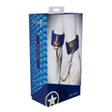 Ouch! International Florence Collection Leg Cuffs- Blue