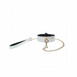 Ouch! International Florence Collection Collar with Leash- White