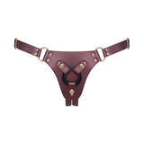 Strap-On-Me Leatherette Harness Generous One Size- Aubergine