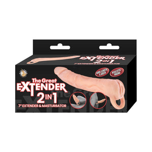 The Great Extender 2-in-1 Extender & Masturbator 7in.