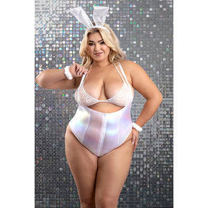 Fantasy Lingerie Play Bunny Hills 5-Piece Bunny Costume Set White