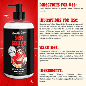 Naughty Jane's Sex Sauce Extra Creamy Lubricant