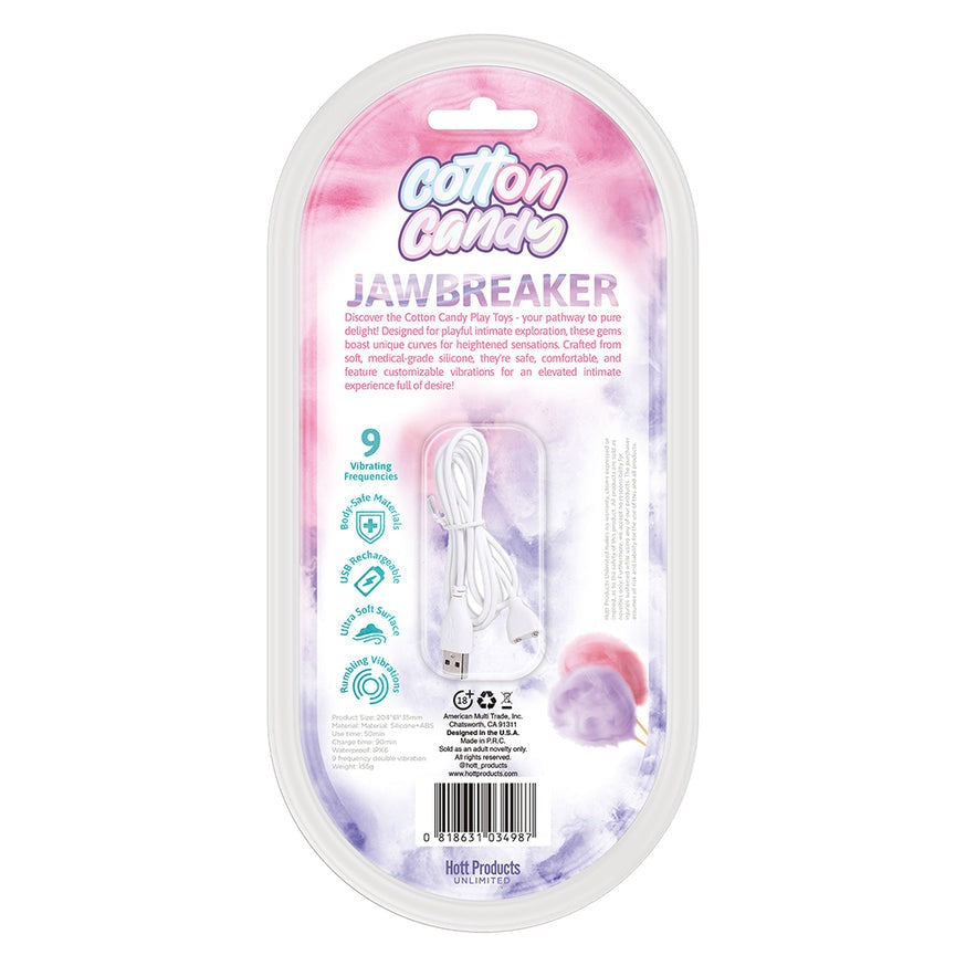 Cotton Candy Jaw Breaker Silicone Vibrator