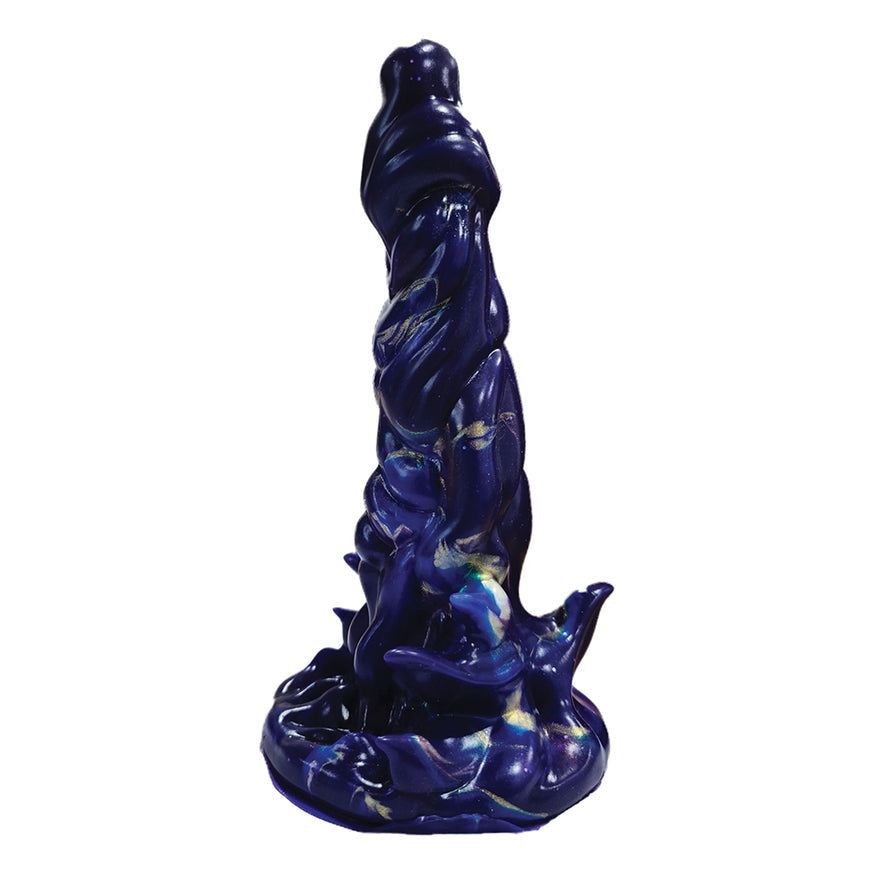 Monster Romance Demon Thrasher with Vibrating Bullet Silicone Dildo 6.5 in.