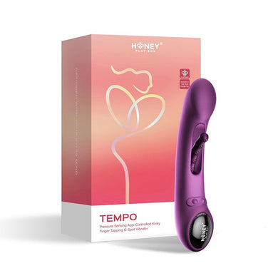 Honey Play Box Tempo Pressure Sensing App-Controlled Tapping G-Spot Vibrator- Purple