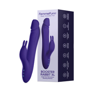 FemmeFunn Booster Rabbit XL- Dark Purple