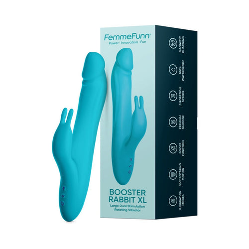 FemmeFunn Booster Rabbit XL- Turquoise