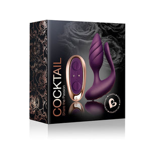 Rocks-Off Cocktail Couples Toy- Burgundy