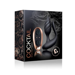Rocks-Off Cocktail Couples Toy- Black