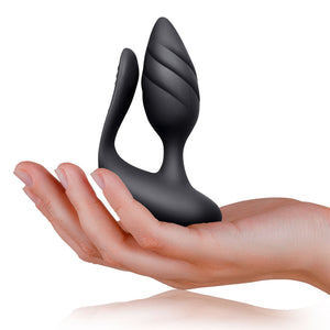 Rocks-Off Cocktail Couples Toy- Black