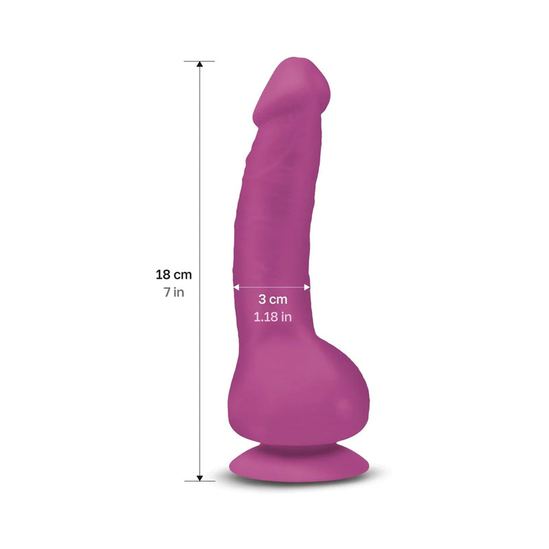 Gvibe Greal MINI 7 in. Vibrating Dildo- Fuchsia