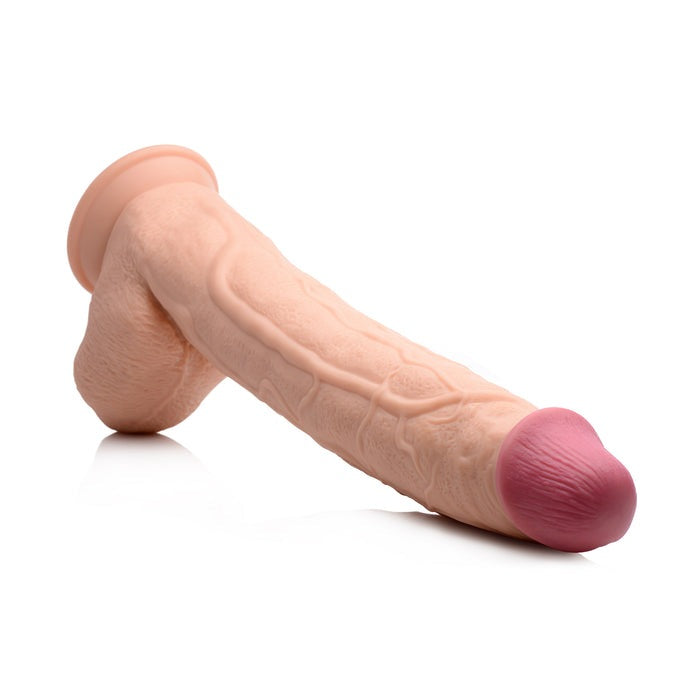 Master Cock Raging Rhino 17 Inch Veiny Dildo - Light