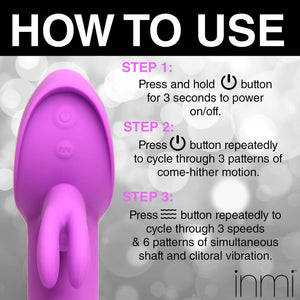 Inmi 10X Come-Hither Rocker Come Hither Silicone Vibrator