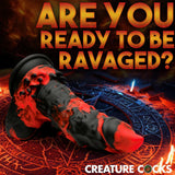 Creature Cocks Fire Demon Monster Silicone Dildo