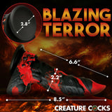 Creature Cocks Fire Demon Monster Silicone Dildo