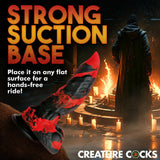 Creature Cocks Fire Demon Monster Silicone Dildo