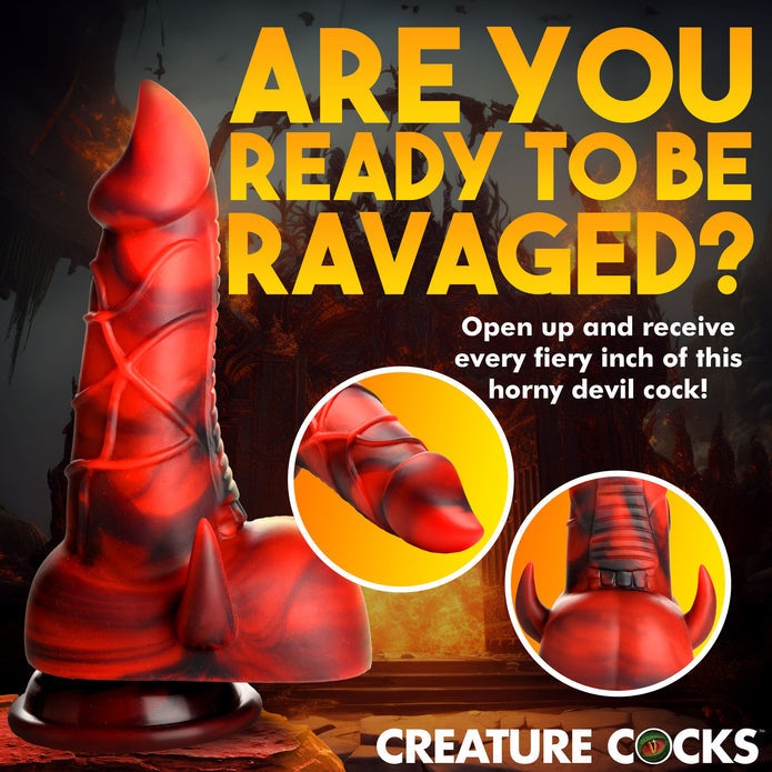 Creature Cocks Horny Devil Demon Silicone Dildo