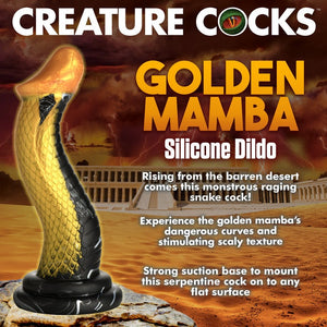 Creature Cocks Golden Mamba Silicone Dildo