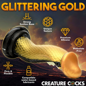 Creature Cocks Golden Mamba Silicone Dildo